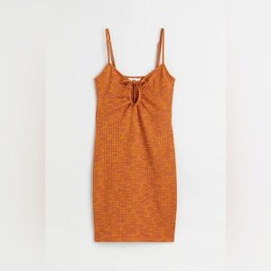 H&M keyhole tie bodycon dress
